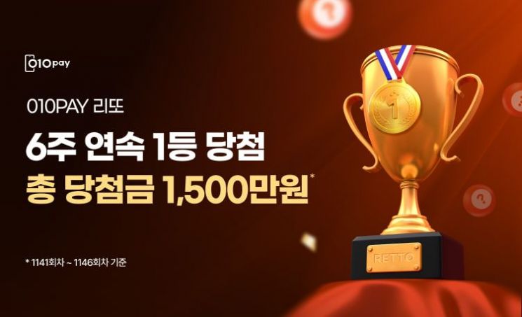 헥토파이낸셜, ‘010PAY’ 6주 연속으로 ‘리또’ 1등 당첨자 배출