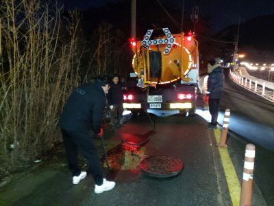고양시, 동절기 대비 하수도 긴급출동 24시 특별대책반 운영