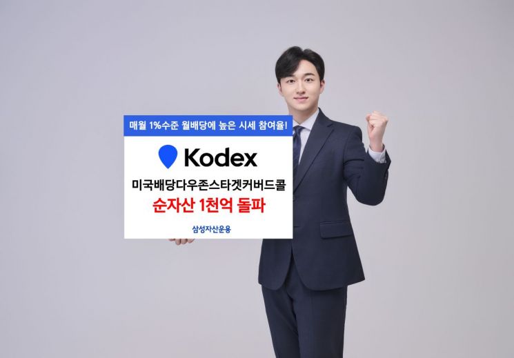 삼성운용, KODEX 미국배당다우존스타겟커버드콜 순자산 1000억 돌파