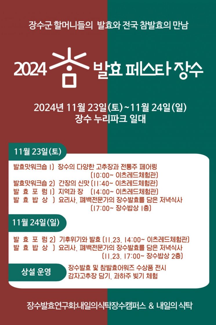 '장수 vs 전국' 발효 장류가 만난다