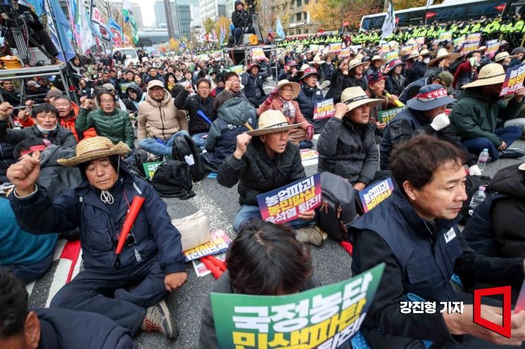 [포토] '거리로 나선 농민단체'