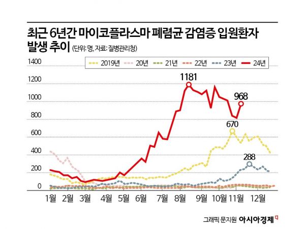 "독감인줄 알았는데 열이 안 내려"…마이코플라스마 폐렴 유행 '비상' 