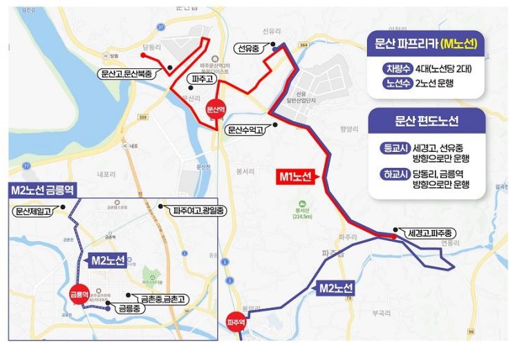 파주시, 학생전용 통학순환버스 파프리카 금촌·문산 개통식