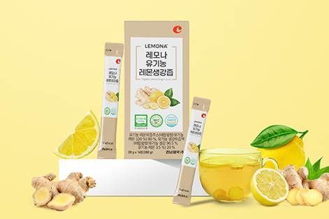 경남제약, 원물 100% 착즙 원액 ‘레모나 유기농 레몬생강즙’ 출시