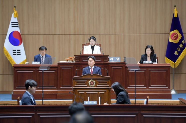 강기정 광주시장, 시정연설서 ‘기회전략’ 제시