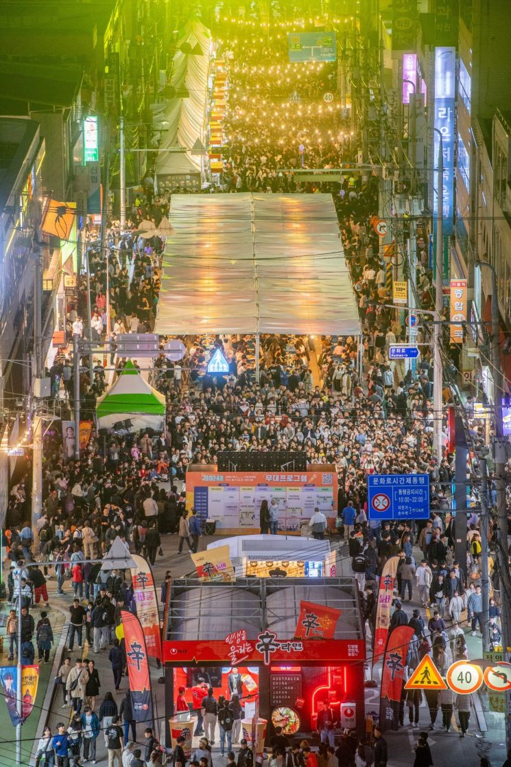 구미라면축제, 17만 방문객 중 48% 외지인… 경제 효과 ‘톡톡’