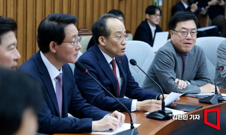 [포토] 추경호 "민주, 위헌·위법적 감사원장 탄핵 당장 중단해야"