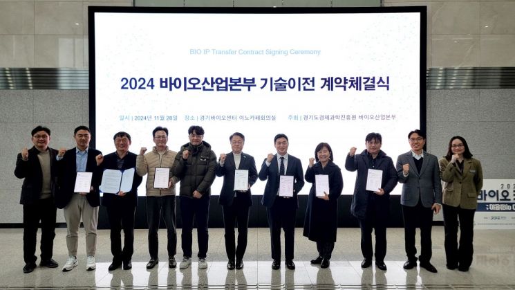 경과원, 도내 10개 기업에 '특허기술 17건' 이전