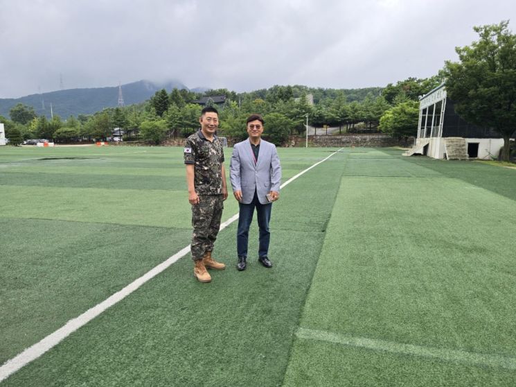 동두천시 종합운동장, 인조잔디 교체 후 재활용 사례 예산 절감