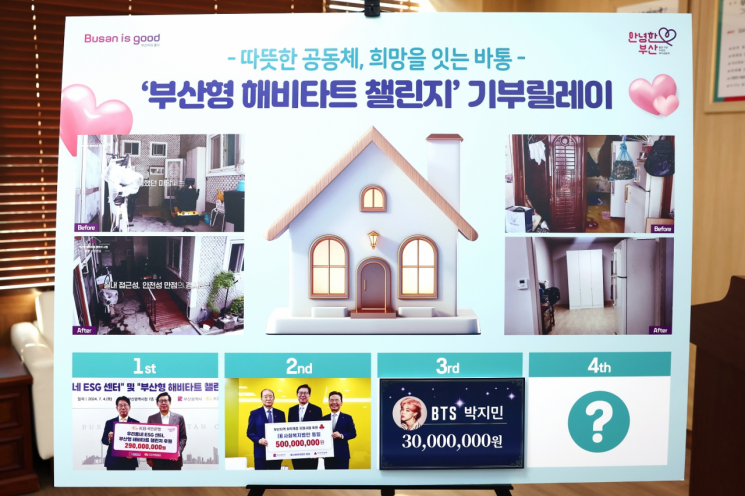 부산형 해비타트 챌린지 기부금 전달식.