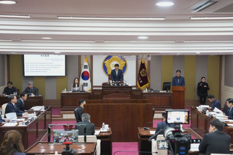 Pocheon City Council held the 183rd 2nd regular meeting on the 2nd and has entered a 15-day schedule until the 16th. Photo by Pocheon City Council