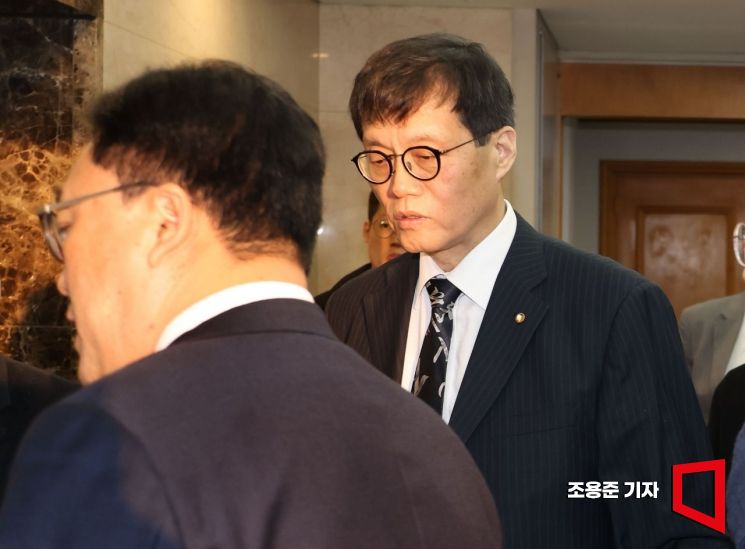 [포토] 긴급 거시경제금융회의 마친 이창용 총재