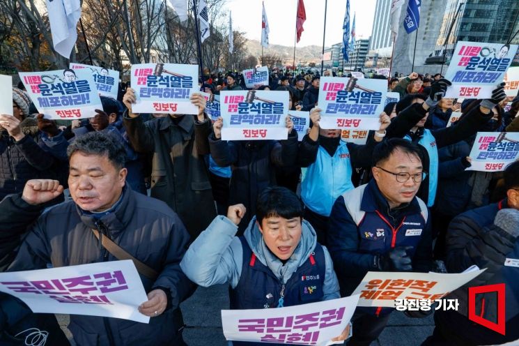 [포토] 위헌적 개헌 규탄하는 민주노총