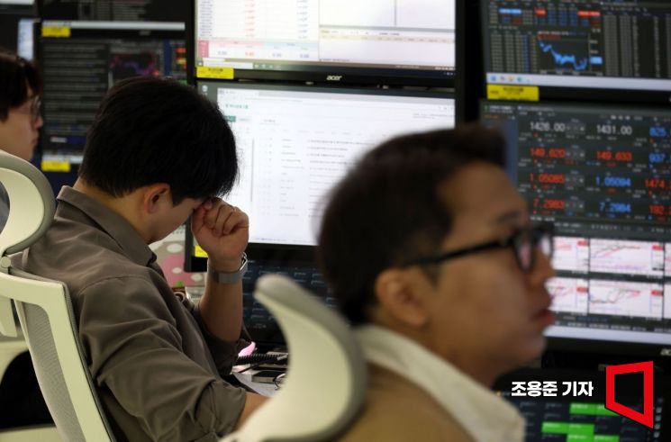 [포토] 코스피 하락, 환율 상승 출발