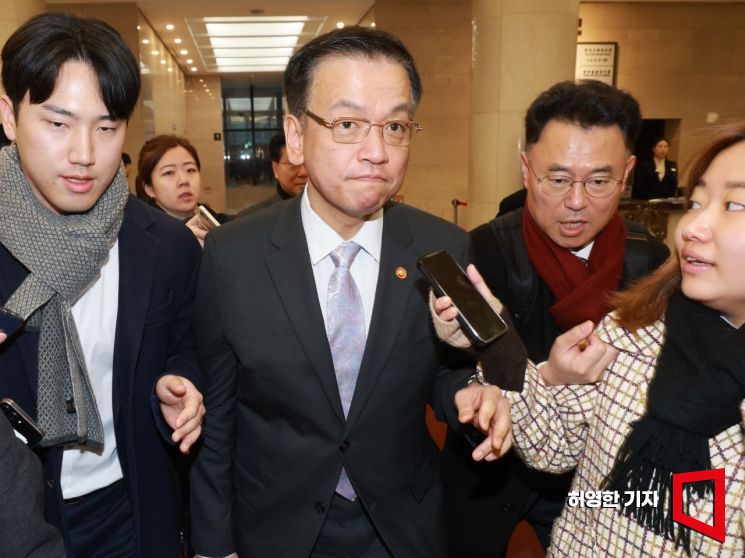 [포토] 거시경제 금융 현안회의 참석한 최상목 부총리