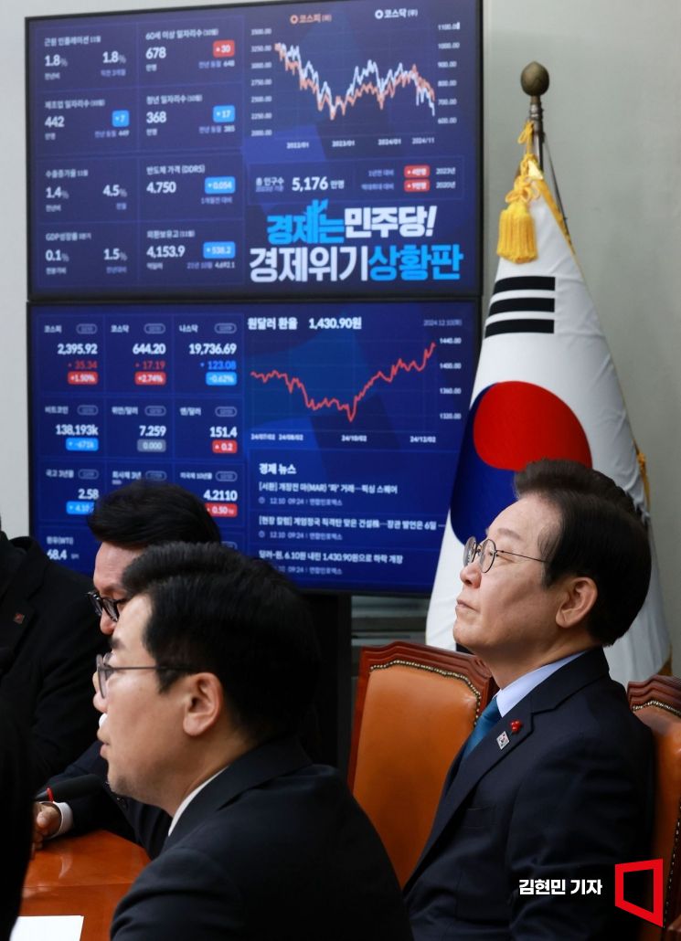 野, 윤 탄핵 고리 '경제파탄' 성난 민심 파고든다