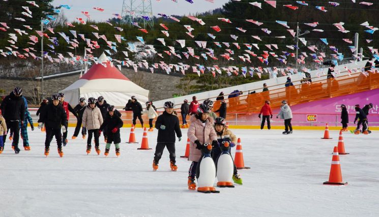 충남 서산시의 지난해 겨울 테마파크 운영 모습. /서산시