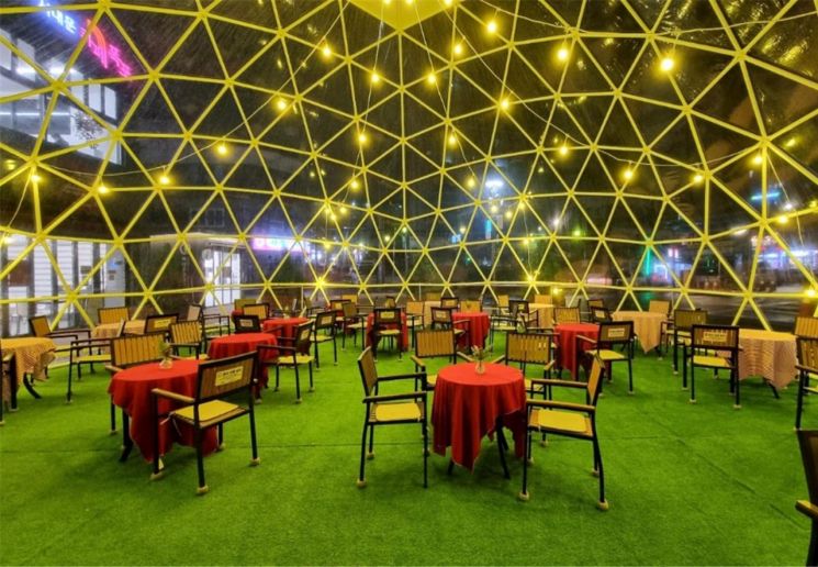 “겨울에도 오세요”…서대문구 카페폭포, '초대형 투명 돔 구조물' 설치