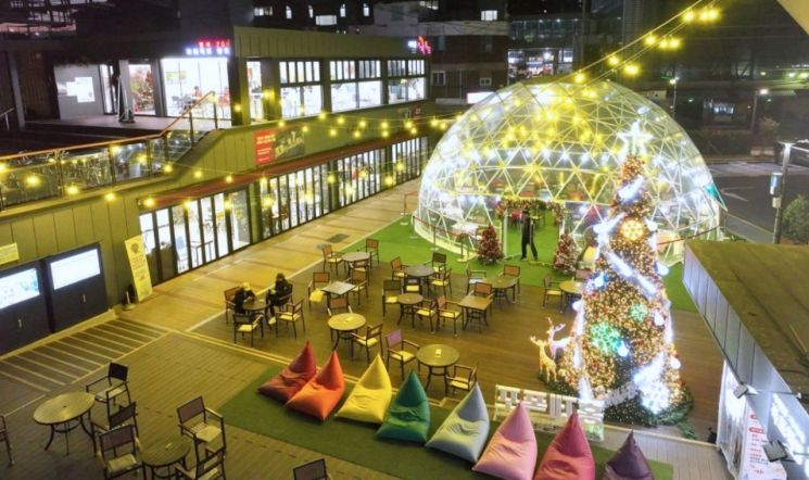 “겨울에도 오세요”…서대문구 카페폭포, '초대형 투명 돔 구조물' 설치