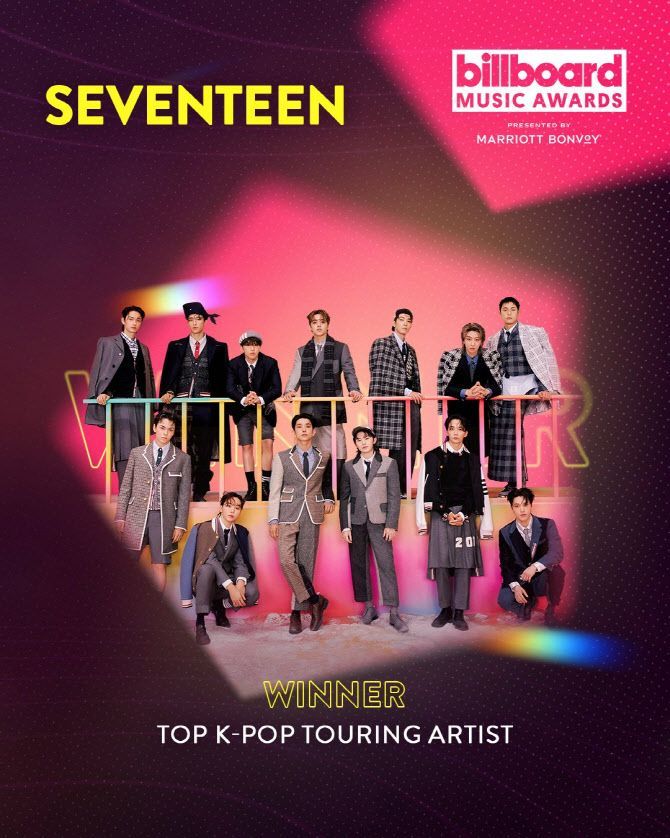 그룹 세븐틴. [사진 = BBMA's]