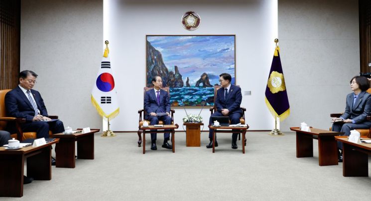 한덕수·우원식, 협력 공감대…관건은 국민의힘(종합)