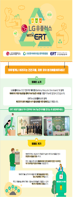 상의·LGU+, 폐배터리 수거사업 '맞손'…"환경 지키고 어르신 일자리 만든다"