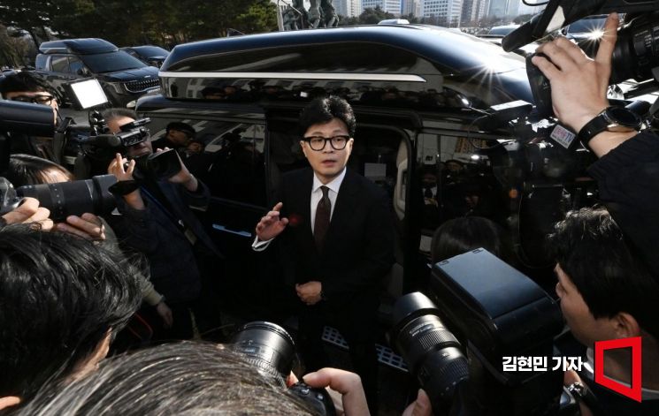 [포토] 국회 떠나는 한동훈 