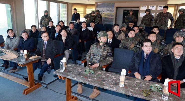 [포토] 우원식 국회의장, 3사단 찾아 최전방 경계작전태세 점검