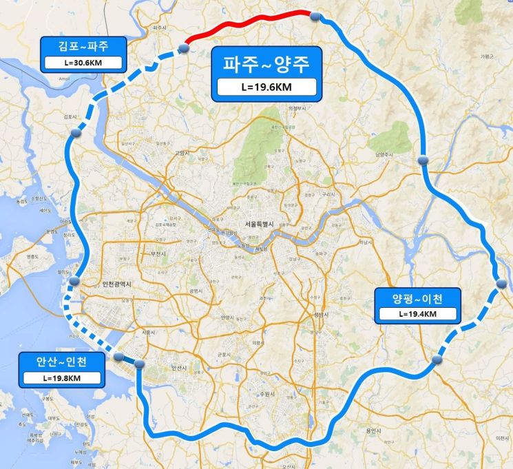 양주시, 수도권 제2순환고속도로 파주~양주 구간 19일 개통