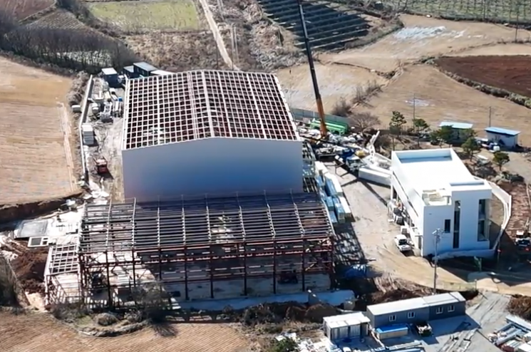 도시유전 정읍 RGO 공장 건설 현장. 도시유전 제공