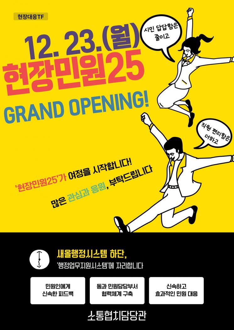 ‘현장민원25 시스템’ 안내문. 고양특례시 제공