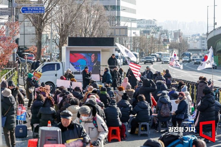 [포토] 대통령 탄핵 반대 촉구하는 보수단체