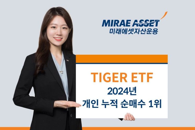 미래운용 "TIGER ETF, 2024년 개인 투자자 순매수 1위"