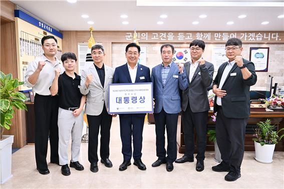 스마트 양평톡톡 대통령상 수상. 양평군 제공