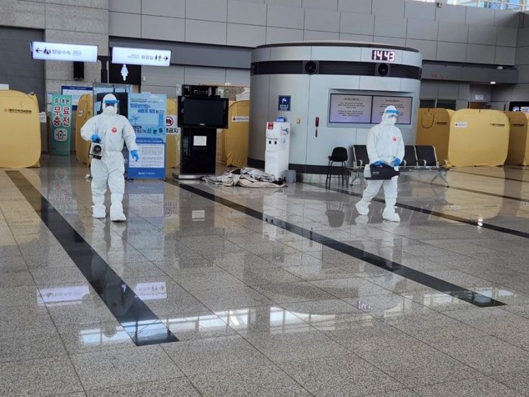 무안군, 무안국제공항·분향소 방역 활동 강화