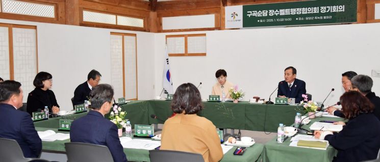 담양군, ‘구곡순담’ 장수벨트행정협 정기회의