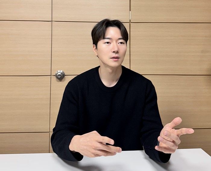 김병준 에이베러 대표가 AI 기반 e커머스 마케팅 솔루션에 대해 설명하고 있다. 에이베러 제공
