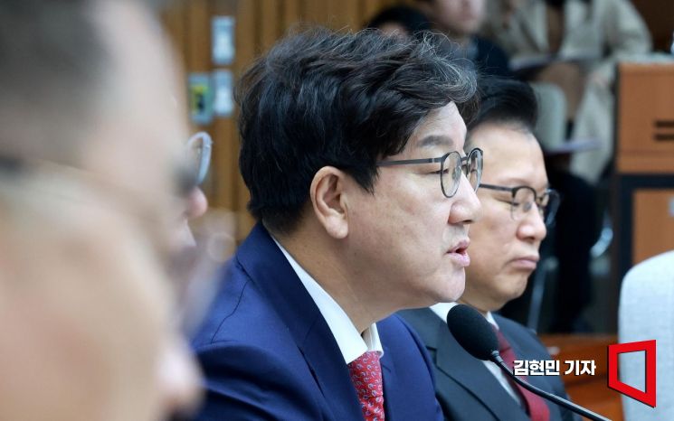 [포토] 권성동 "국민의힘, '부정선거' 동의 안 해"