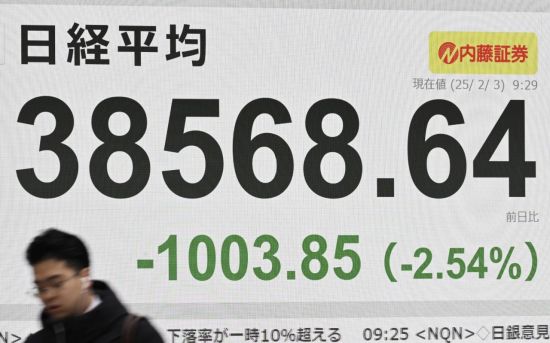日증시도 휘청…'트럼프 멕시코 관세'에 2%대 약세