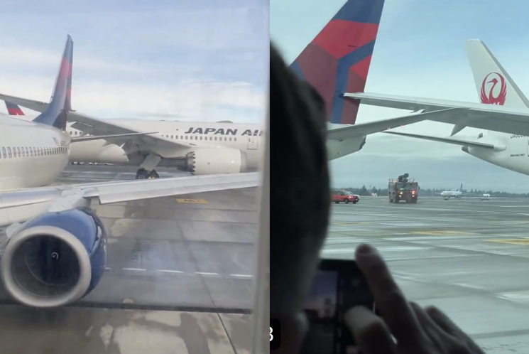 美 공항 활주로서 여객기 2대 충돌사고…사상자는 없어