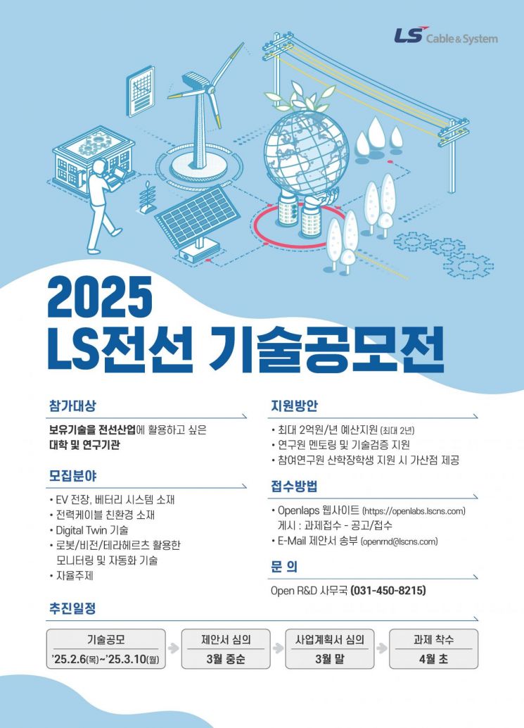 LS전선, '미래 성장동력 확보' 기술공모전 개최 