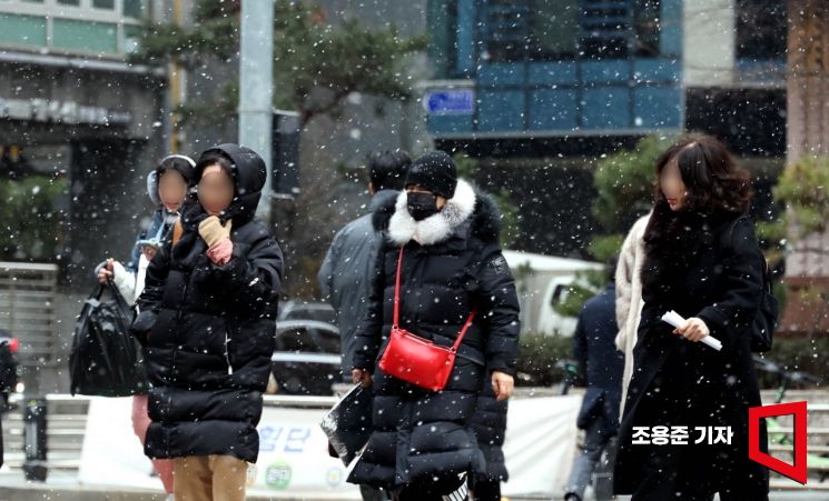 [포토] 눈 내리는 서울도심
