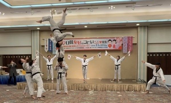 동명대 K-sports태권도학과 학생들, 日후쿠오카 공연 위풍당당