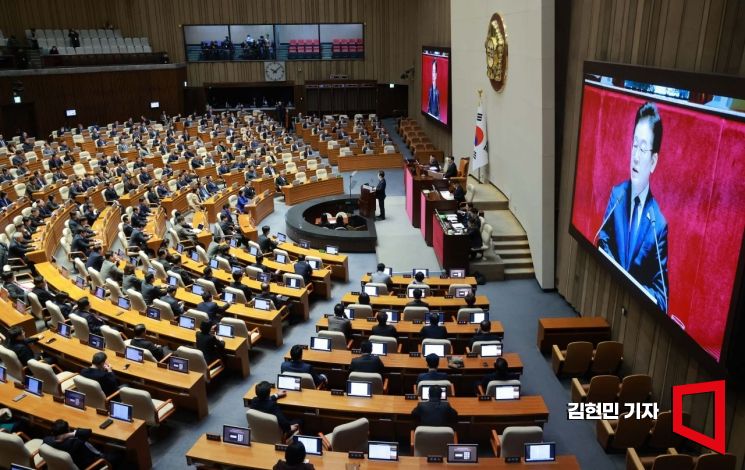[포토] 이재명 대표, 교섭단체 대표연설