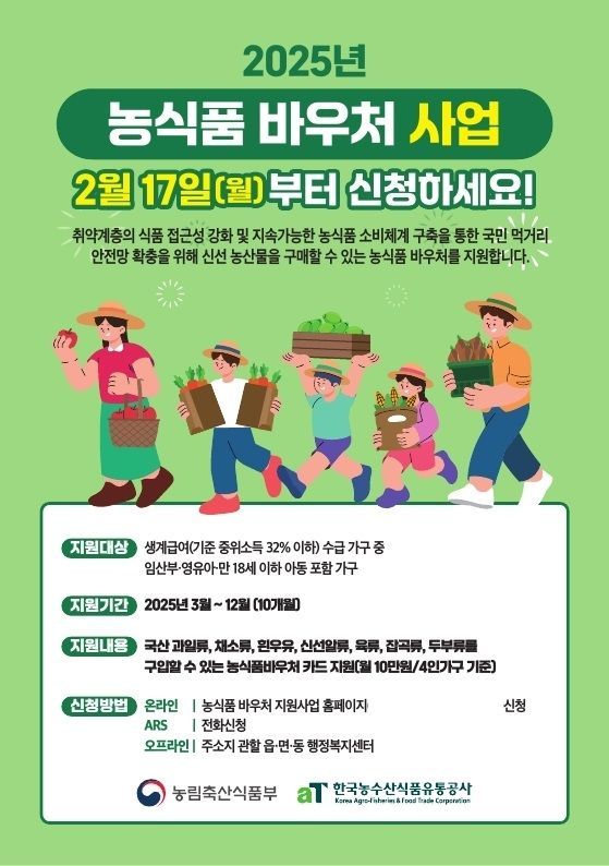 농식품 바우처 사업 포스터. 완주군 제공