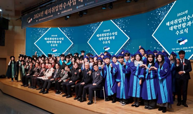 지난 12월 20일 교내 홍명기홀에서 열린 '2024 해외취업연수사업 대학연합과정 수료식'＜사진=삼육대 제공＞