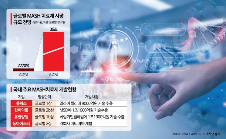 '9000억 잭팟' 올릭스가 기술수출한 'MASH 치료제' 뭐길래