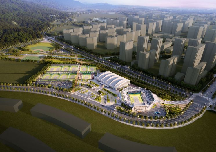 충남 국제테니스장 조감도 / 충남도
