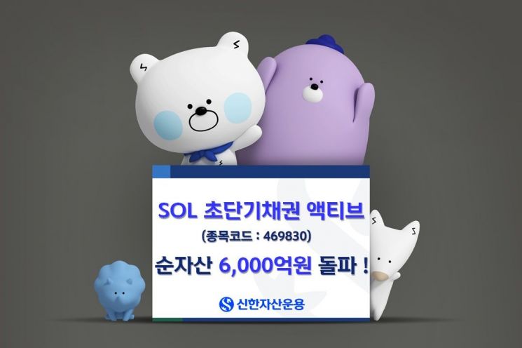 SOL 초단기채권 액티브 ETF 순자산 6000억 돌파