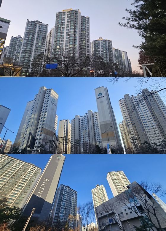서울 송파구 잠실동의 엘스, 트리지움, 리센츠 아파트. 이지은 기자